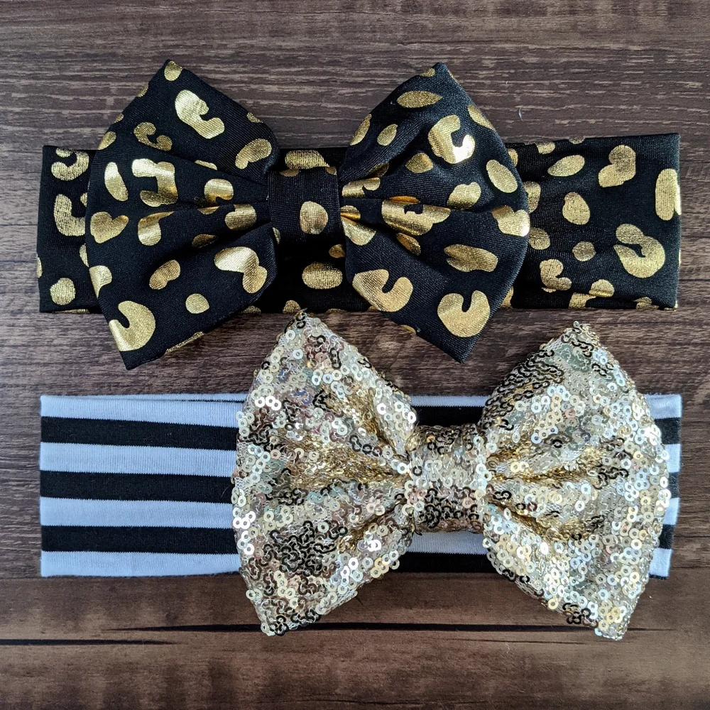 Set of 2 Bow Headbands